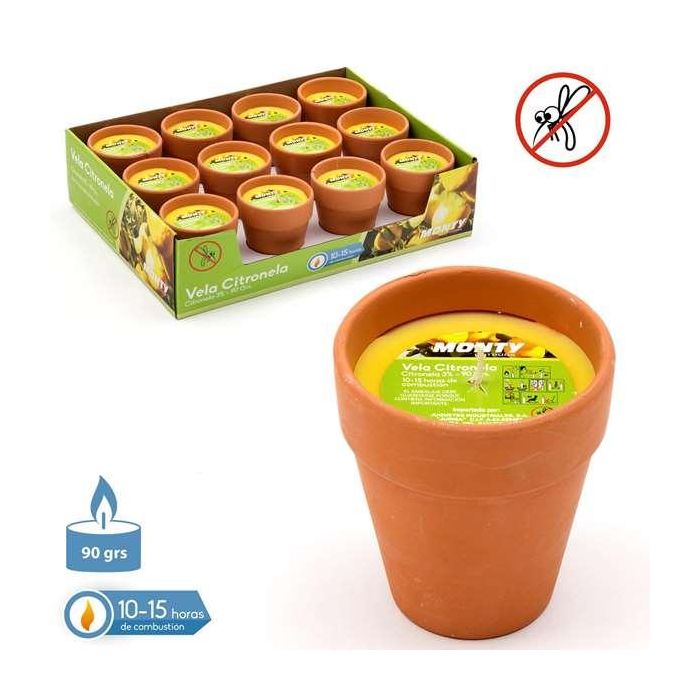 Juinsa Vela de Citronela 3% Maceta Terracota 8 x 9 cm 1 Juinsa Vela de Citronela 3% Maceta Terracota 8 x 9 cm 1