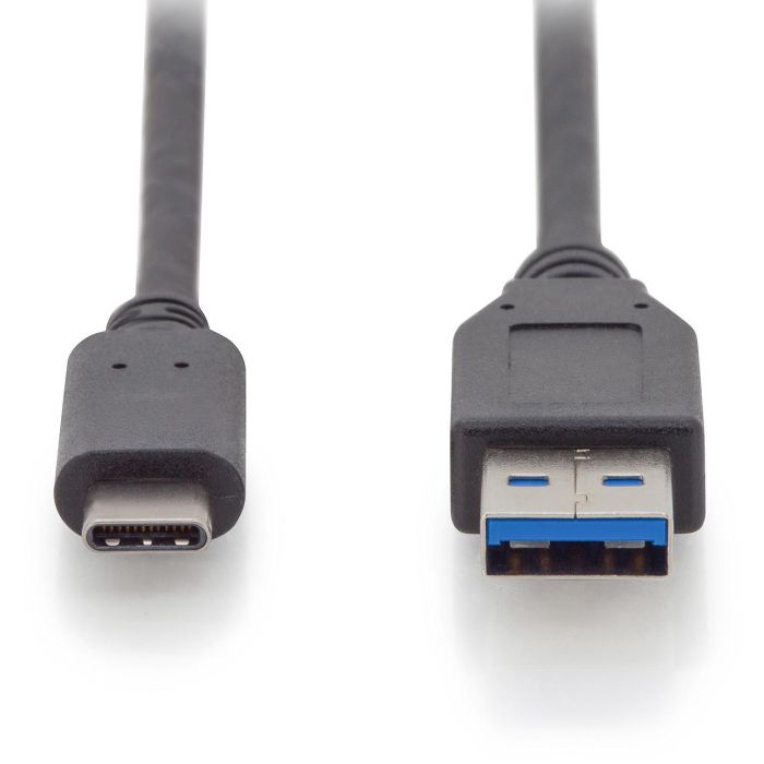 Digitus Cable USB 2.0 Tipo C a A Macho/Macho, 1m, Negro 3
