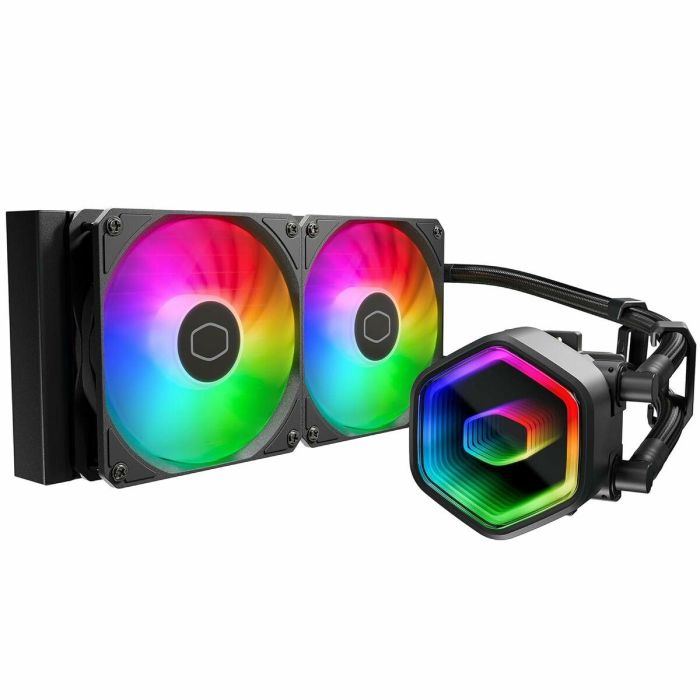 Cooler Master WAK MasterLiquid 240 Core II ARGB Kit de Refrigeración Líquida para CPU, Radiador 240mm, Doble Ventilador 120mm 10