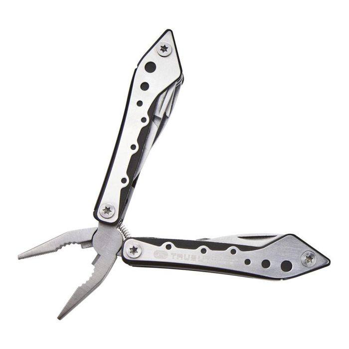 True Multiherramienta mini 10 en 1 con destornilladores, tijeras, hoja de sierra, abrebotellas, cuchillo, alicates y estuche True Multiherramienta mini 10 en 1 con destornilladores, tijeras, hoja de sierra, abrebotellas, cuchillo, alicates y estuche