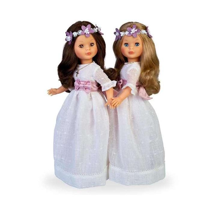 Famosa Muñeca Nancy Comunión Morena 48 cm con Corona de Flores Reedición 2023 3