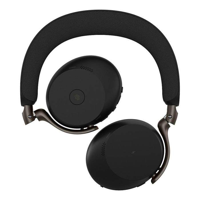 Jabra Evolve3 75 Auriculares con Micrófono para Oficina y USB Link 390a para Microsoft Teams - Negro