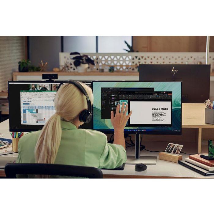 HP E24t G5 - Monitor de 23.8" Full HD (1920x1080) IPS con HDMI, DisplayPort y Función Pivot 4