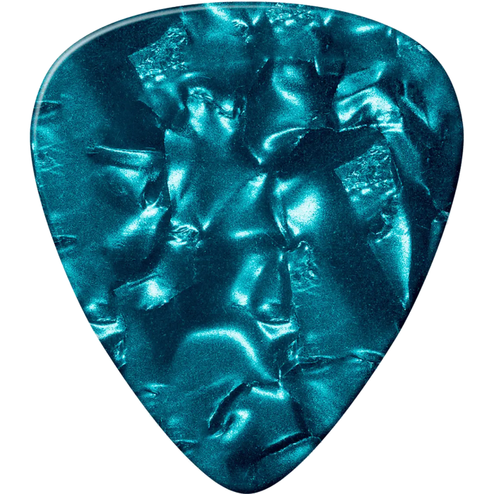 Dunlop Púas Genuine Celluloid Classic Turquesa - Medium Pack 72 2