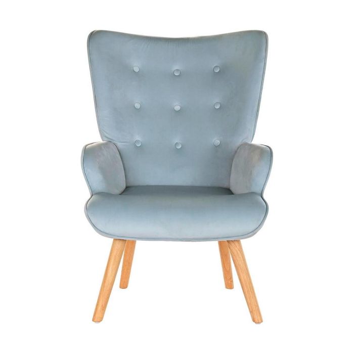 DKD Home Decor Butaca Scandi Azul Celeste y Natural, Patas de Madera, Asiento de Poliéster, Desmontable. 75x96x67 cm, Altura Asiento 40 cm. DKD Home Decor Butaca Scandi Azul Celeste y Natural, Patas de Madera, Asiento de Poliéster, Desmontable. 75x96x67 cm, Altura Asiento 40 cm.