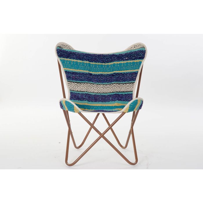 Sillon Indio DKD Home Decor Azul Marino 65 x 90 x 74 cm 4 Sillon Indio DKD Home Decor Azul Marino 65 x 90 x 74 cm 4