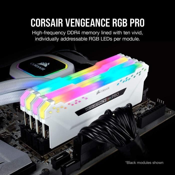 Corsair Vengeance CMW16GX4M2C3200C16W módulo de memoria 16 GB DDR4 3200 MHz 3 Corsair Vengeance CMW16GX4M2C3200C16W módulo de memoria 16 GB DDR4 3200 MHz 3