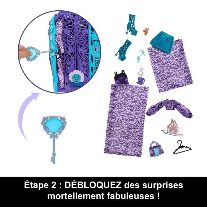 Muñeca monster high twyla con armario. incluye ropa y accesorios. 4