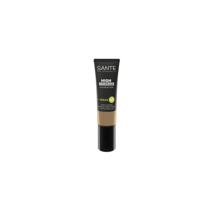 SANTE Maquillaje Fluido Alta Cobertura, vegano, 03 Neutral Beige, hidrata y corrige imperfecciones, 25 ml