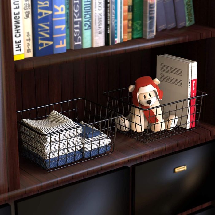Cesta de Metal Organizadora 36x29x15.5 cm Confortime (12 Unidades) 6 Cesta de Metal Organizadora 36x29x15.5 cm Confortime (12 Unidades) 6