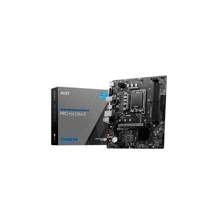 MSI PRO H610M-E Intel H610 LGA 1700 micro ATX MSI PRO H610M-E Intel H610 LGA 1700 micro ATX