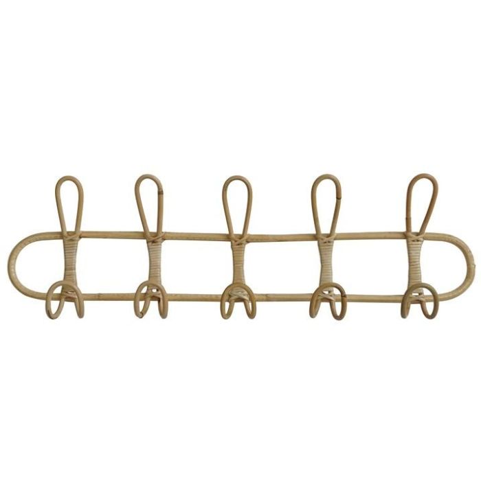 Perchero Pared Tropical DKD Home Decor Natural 5.5 x 20 x 65 cm (2 Unidades) Perchero Pared Tropical DKD Home Decor Natural 5.5 x 20 x 65 cm (2 Unidades)
