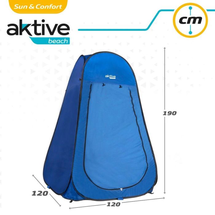 Tienda de Campaña Aktive 120 x 190 x 120 cm Azul 2 Tienda de Campaña Aktive 120 x 190 x 120 cm Azul 2