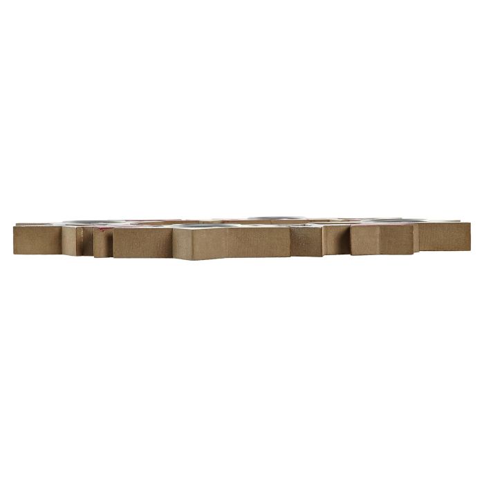 DKD Home Decor Portavela de Navidad Tradicional de Madera para 4 Velas, Rojo Blanco, 32x32x1.9 cm (Pack de 2 Unidades) 2 DKD Home Decor Portavela de Navidad Tradicional de Madera para 4 Velas, Rojo Blanco, 32x32x1.9 cm (Pack de 2 Unidades) 2