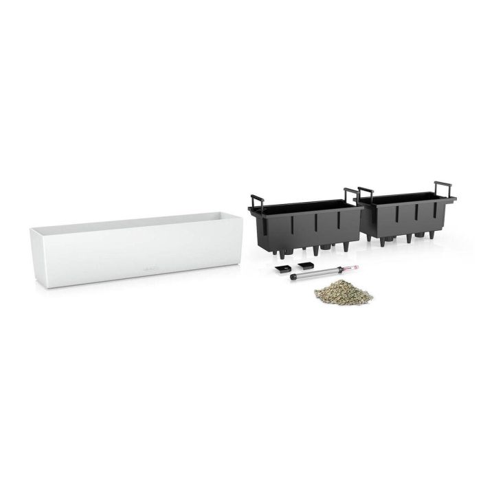 Lechuza LEC4008789156808 Jardinera Balconera Color 80 Kit Completo Blanco 12 Litros 3