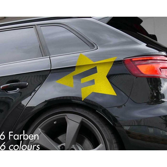Foliatec FO33970 Pegatina para Coche Diseño F-Star, Adhesivo PVC UV Resistente a la Intemperie y Lavado, Negro Mate 39x41cm 2 Foliatec FO33970 Pegatina para Coche Diseño F-Star, Adhesivo PVC UV Resistente a la Intemperie y Lavado, Negro Mate 39x41cm 2