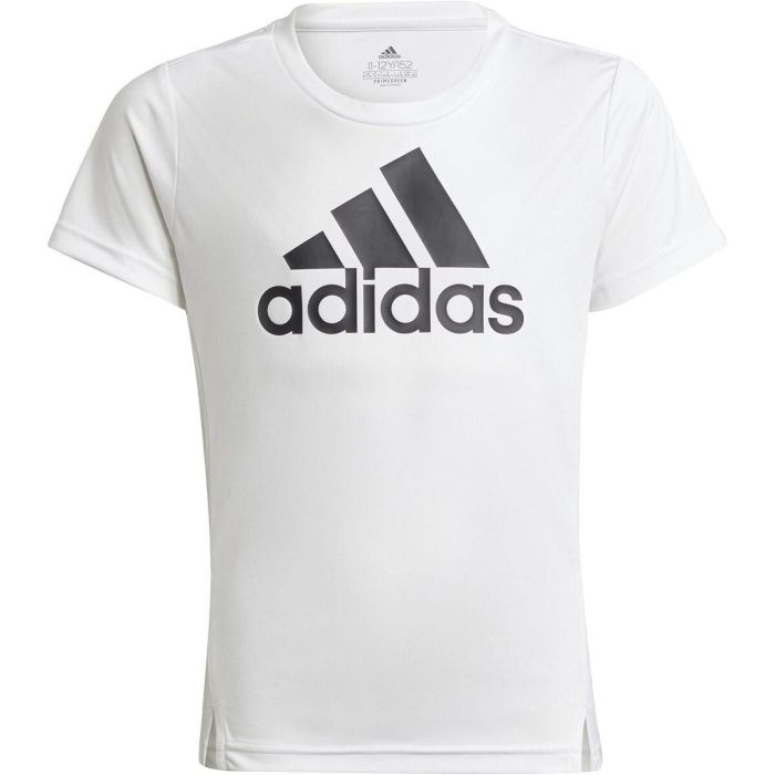 Camiseta de Manga Corta Infantil Adidas Blanco 27