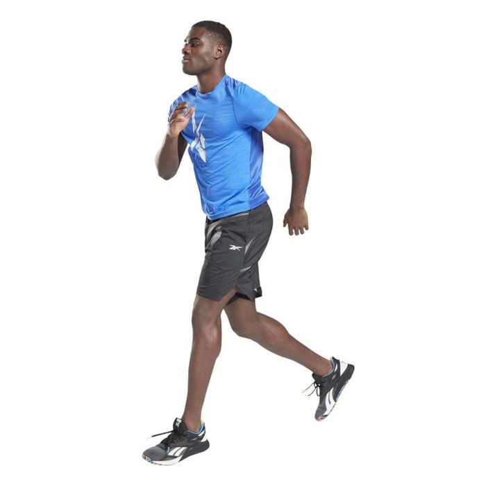 Camiseta de Manga Corta Hombre Reebok Workout Ready Activchill Azul XS