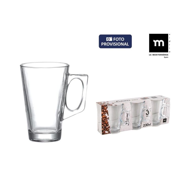 Juego de Tazas La Mediterránea Carina Multicolor 230 ml 16 Unidades 3 Piezas 1