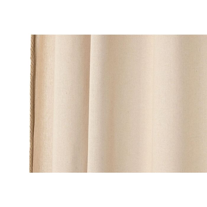 Cortina Cottage DKD Home Decor Natural 260 x 140 cm (2 Unidades) 2 Cortina Cottage DKD Home Decor Natural 260 x 140 cm (2 Unidades) 2
