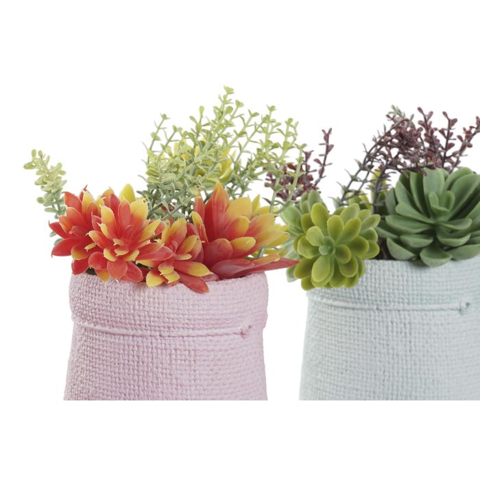 DKD Home Decor Planta Surtido de 4 Unidades Colores Rosa, Verde Menta, Malva, Naranja 10x18x18 cm PE EVA 1 DKD Home Decor Planta Surtido de 4 Unidades Colores Rosa, Verde Menta, Malva, Naranja 10x18x18 cm PE EVA 1