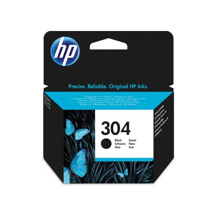 HP Tinta Negro Deskjet 3720 - Nº304 - Cartucho de tinta negro para impresora
