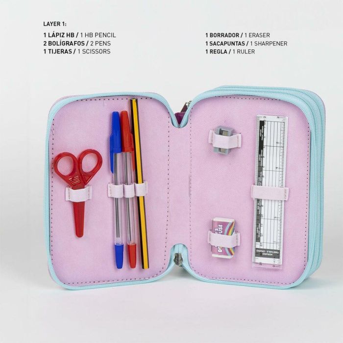 Plumier Triple Gabby's Dollhouse Rosa 12,5 x 6,5 x 19,5 cm 2 Plumier Triple Gabby's Dollhouse Rosa 12,5 x 6,5 x 19,5 cm 2