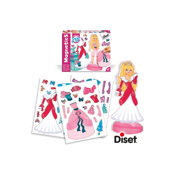 Diset Vestidos de Princesa Magnetics 63268 Juego de Vestir con Figuras Magnéticas para Niños +3 Años 1 Diset Vestidos de Princesa Magnetics 63268 Juego de Vestir con Figuras Magnéticas para Niños +3 Años 1