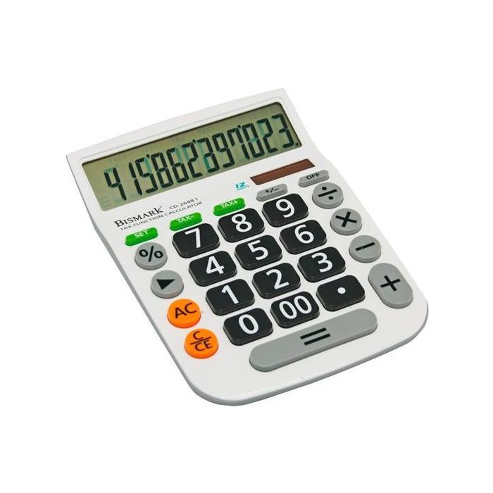 Bismark Calculadora Cd-2648T 12 Dígitos Blanco Bismark Calculadora Cd-2648T 12 Dígitos Blanco