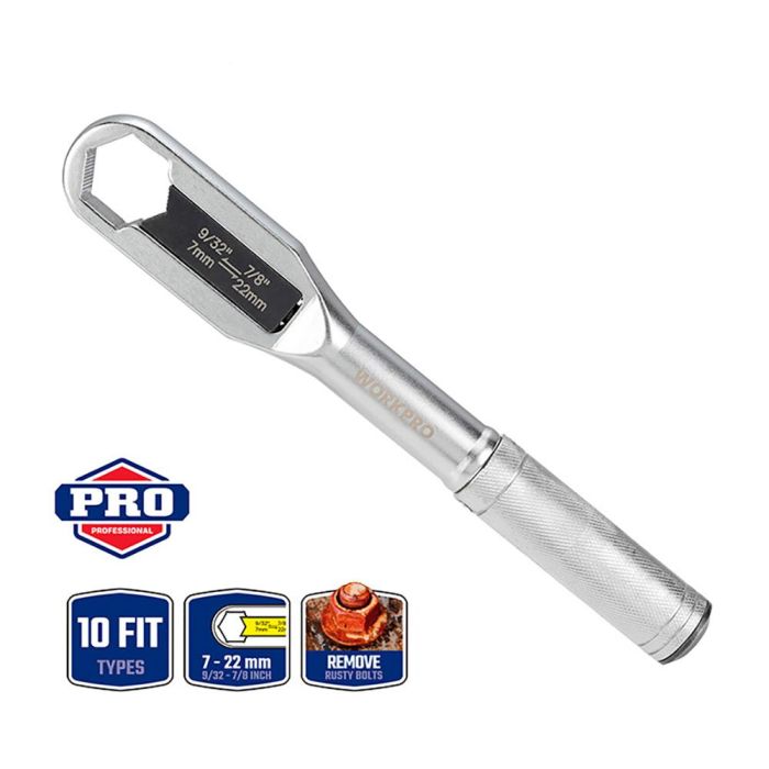 Llave ajustable universal 7 - 22 mm, métrica y sae 9 Llave ajustable universal 7 - 22 mm, métrica y sae 9