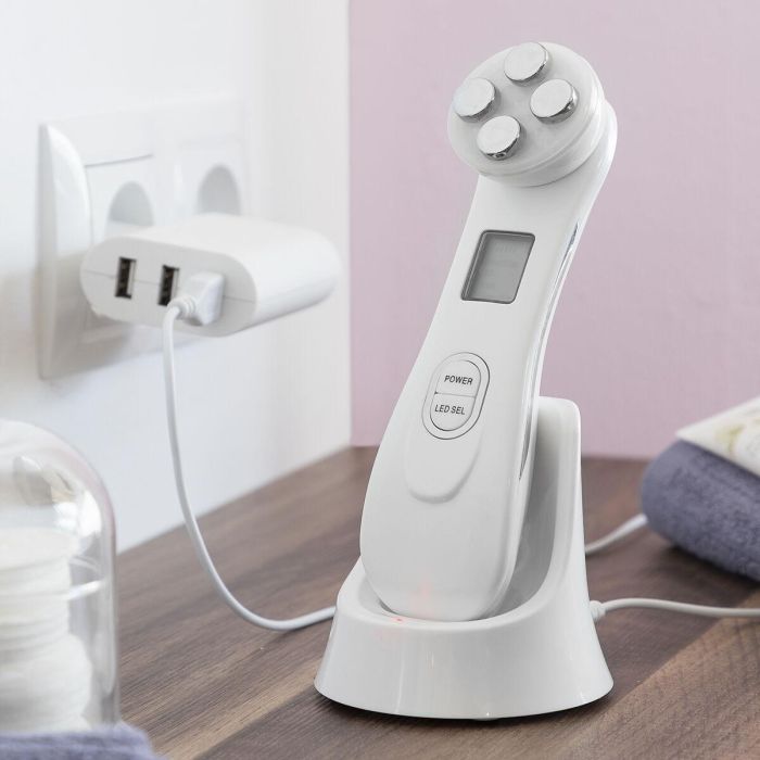 Masajeador Facial con Radiofrecuencia, Fototerapia y Electroestimulación Wace InnovaGoods 5