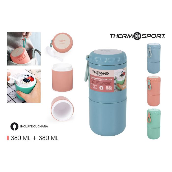 Thermosport Hermético Doble Pared 380+380 ml (6 Unidades) 0 Thermosport Hermético Doble Pared 380+380 ml (6 Unidades) 0