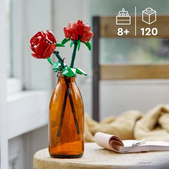 LEGO 40460 Rosas, Set de Flores Artificiales para Niñas y Niños a Partir de 8 Años, Decoración del Hogar 1