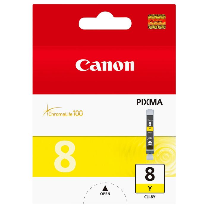 Canon CLI-8 Amarillo Tinta Ink-jet para Canon IP3300, 4200, 4300, 5200, 5300, MP500, 800, IX4000, IX5000, Pro9000 Canon CLI-8 Amarillo Tinta Ink-jet para Canon IP3300, 4200, 4300, 5200, 5300, MP500, 800, IX4000, IX5000, Pro9000