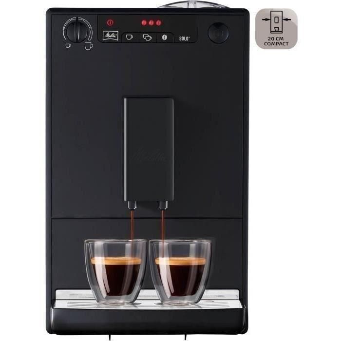 Melitta E950-222 Cafetera Automática con Molinillo Caffeo Solo 15 bares 1.2L 1400W Negro 2 Melitta E950-222 Cafetera Automática con Molinillo Caffeo Solo 15 bares 1.2L 1400W Negro 2