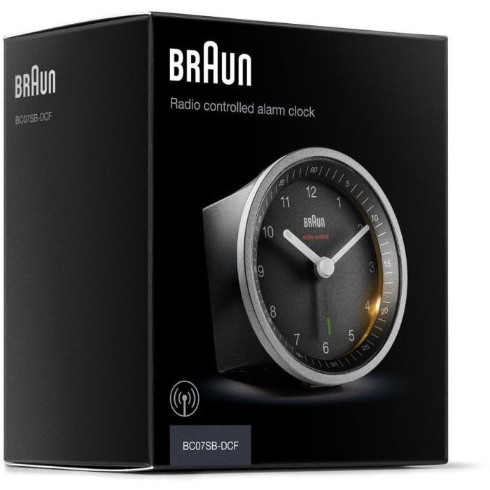 Braun BC 07 SB-DCF Funkwecker silber-schwarz 6
