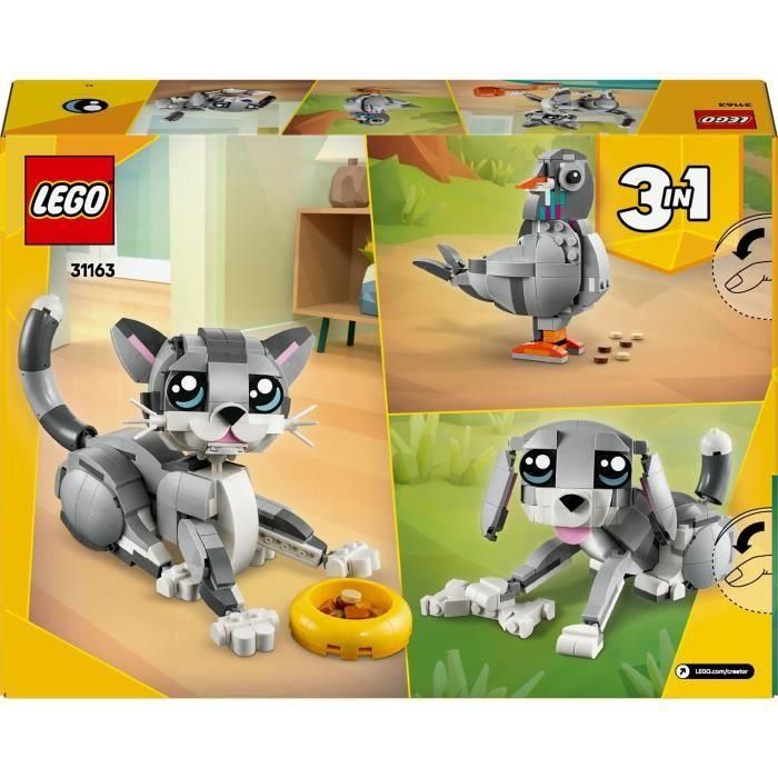 LEGO 31163 Creator Gato Juguetón 3 en 1: Set de Construcción de Bloques Juguete para Niñas +8 Años 5