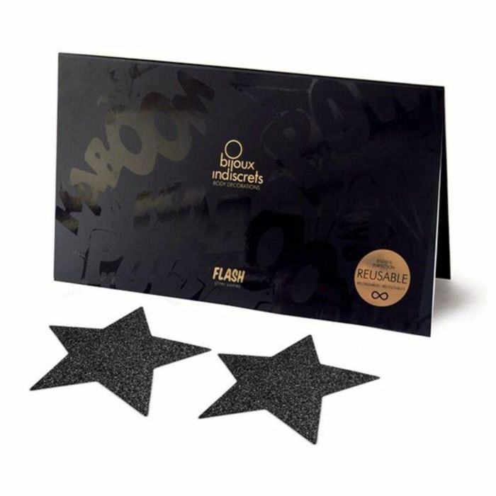Pezoneras de Estrellas Negras Bijoux Indiscrets 156 Negro Pezoneras de Estrellas Negras Bijoux Indiscrets 156 Negro