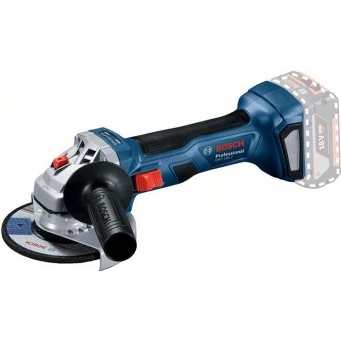 Bosch Professional Amoladora Angular 18V sin escobillas, compacta, motor 700W, ligera y ergonómica