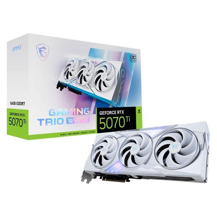 MSI GeForce RTX 5070 Ti GAMING TRIO OC 16GB GDDR7 Blanco - 912-V531-057 6
