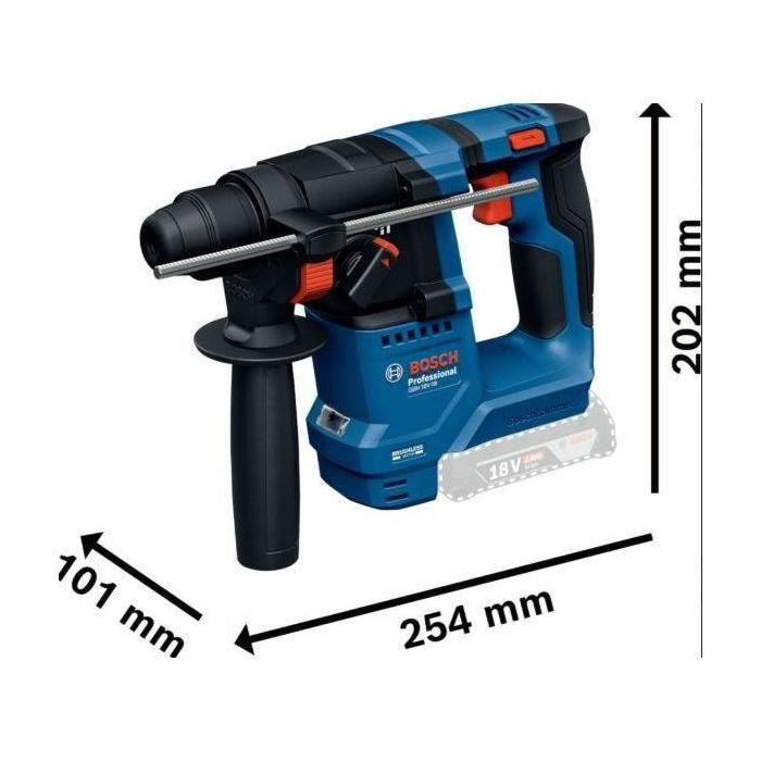 Martillo perforador SDS-plus de 18 V GBH 18V-18 Maletín individual - Bosch Pro 1 Martillo perforador SDS-plus de 18 V GBH 18V-18 Maletín individual - Bosch Pro 1