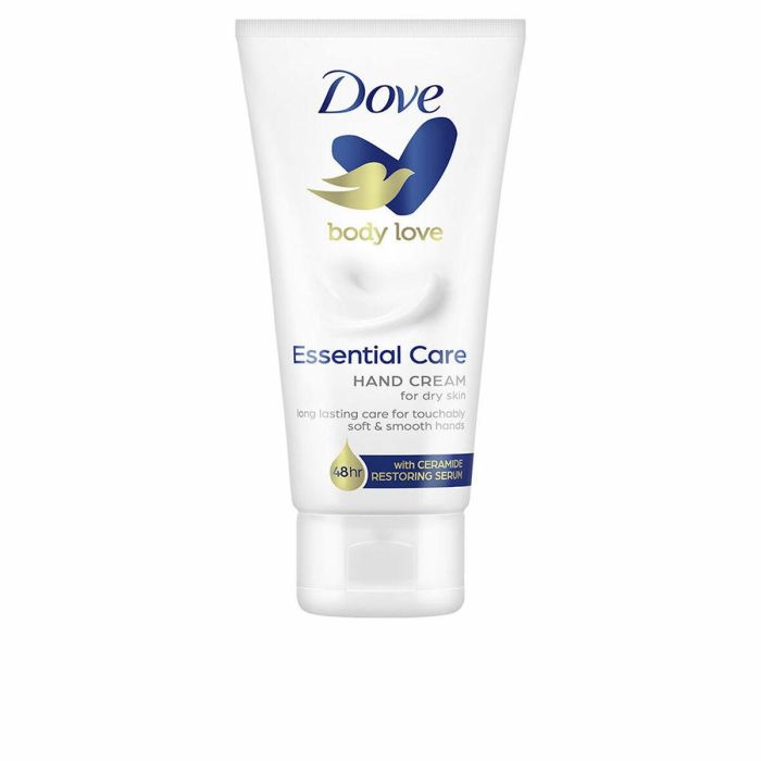 Dove Essential Care Crema de Manos 75 ml - Nutrición Duradera y Protección contra la Sequedad