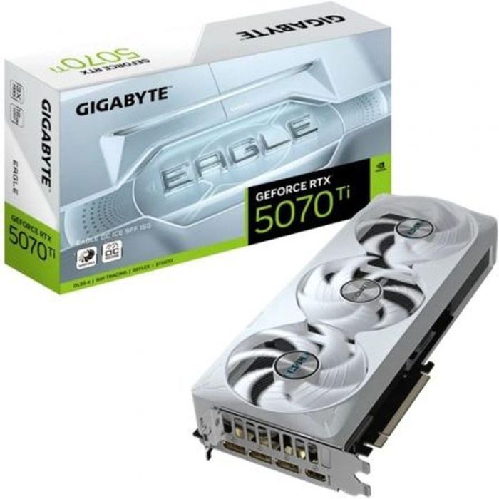 GIGABYTE GV-N507TEAGLEOC ICE-16GD Tarjeta Gráfica GeForce RTX 5070 Ti EAGLE OC SFF 16GB GDDR7 PCI-E 5.0 WINDFORCE 3X Blanco 1 GIGABYTE GV-N507TEAGLEOC ICE-16GD Tarjeta Gráfica GeForce RTX 5070 Ti EAGLE OC SFF 16GB GDDR7 PCI-E 5.0 WINDFORCE 3X Blanco 1