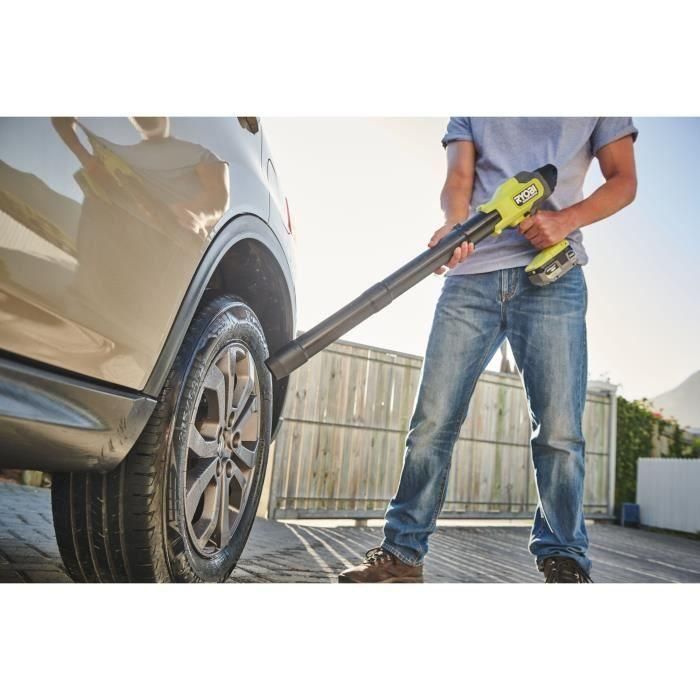 Soplador ultracompacto - RYOBI - 18 V - Sin escobillas - Velocidad máxima: 241,5 km/h - Caudal máximo de aire: 6,51 m³/min - Se vende sin batería 1
