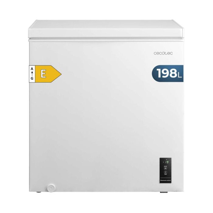 Congelador Cecotec Bolero CoolMarket Chest 198P 198 L Blanco E 0 Congelador Cecotec Bolero CoolMarket Chest 198P 198 L Blanco E 0