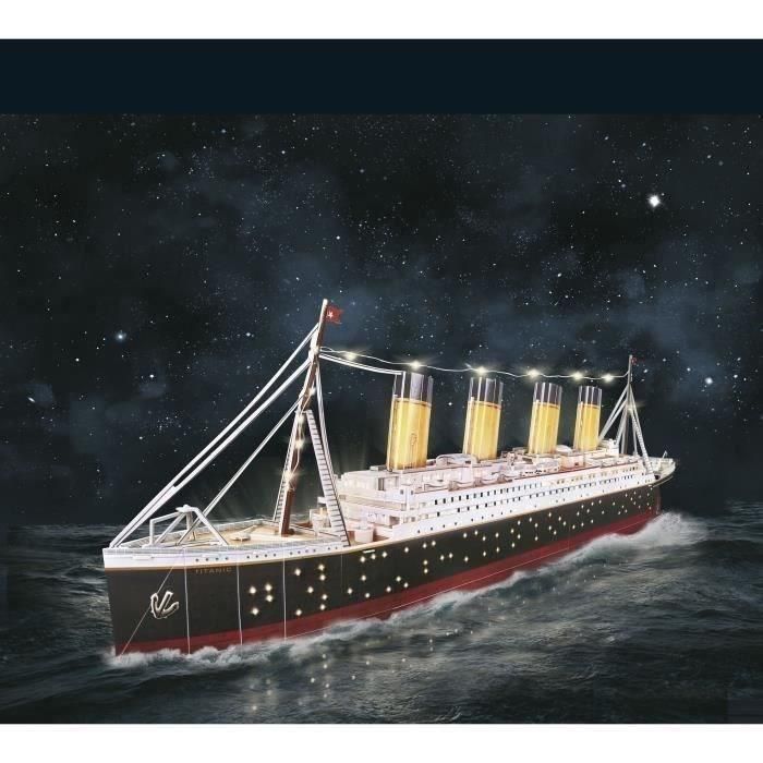 Rompecabezas 3D iluminado - Barco Titanic - Juego de construcción - EXPLORA - 266 piezas - A partir de 8 años 1 Rompecabezas 3D iluminado - Barco Titanic - Juego de construcción - EXPLORA - 266 piezas - A partir de 8 años 1