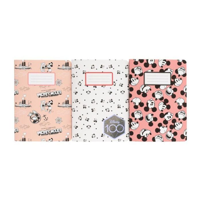 Set 3 cuadernos A6 100 Anniversary Mickey Disney 1 Set 3 cuadernos A6 100 Anniversary Mickey Disney 1