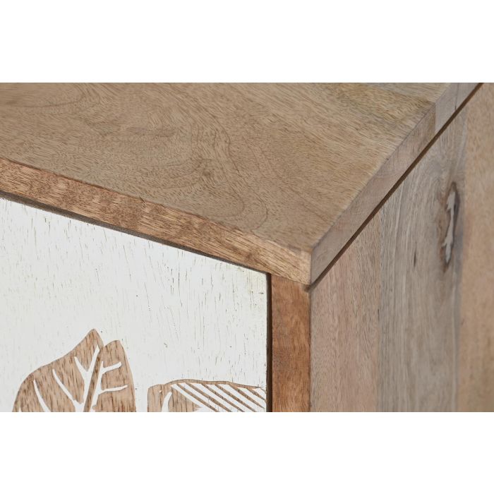 DKD Home Decor Mueble TV Tropical Blanco Natural 50 x 140 x 40 cm 2 DKD Home Decor Mueble TV Tropical Blanco Natural 50 x 140 x 40 cm 2