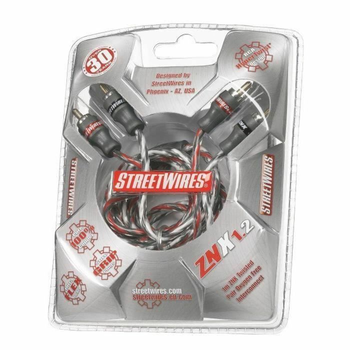 MTX AUDIO ZNX1.2 Cable RCA Estéreo 1 metro ZeroNoise HyperTwist antiparasitario simétrico Cobre UltraFlex 1