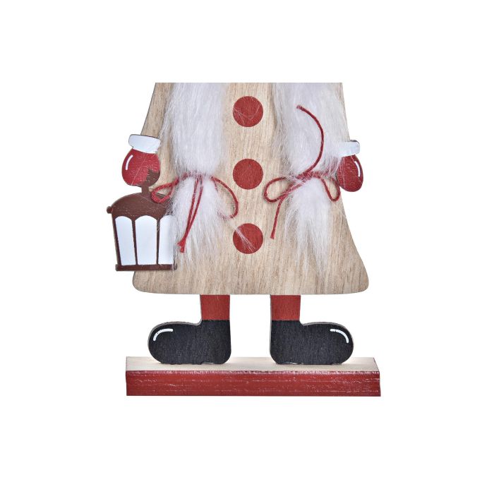 Figura Navidad Tradicional DKD Home Decor Rojo Natural 4 x 24 x 8.5 cm (6 Unidades) 2